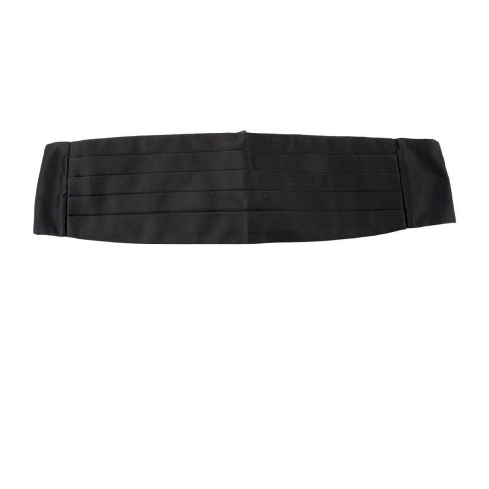 Saint Laurent 100% Silk Black Tuxedo Cummerbund NWT